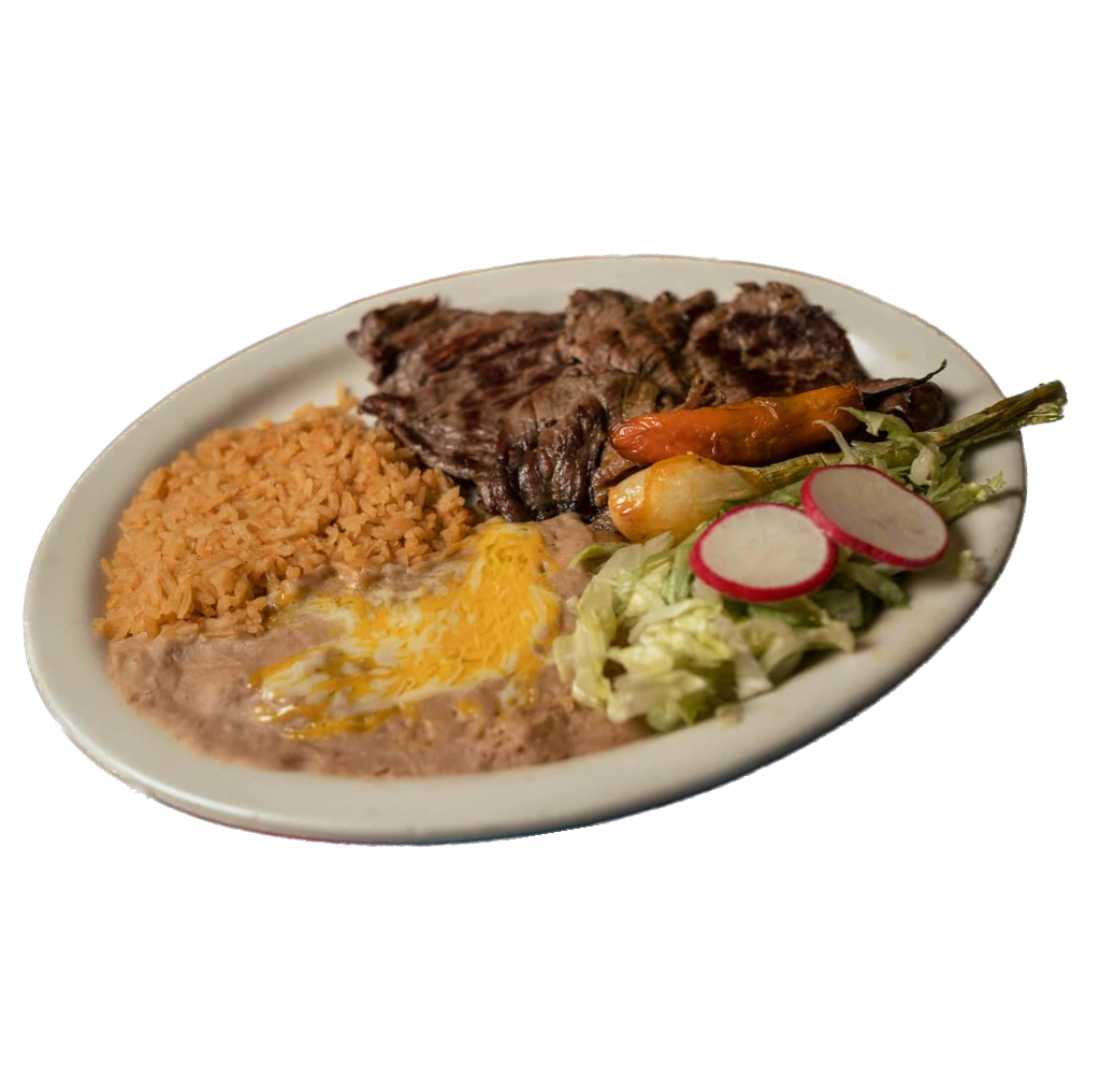 Pepe's Tacos Carne Asada Dinner Plate